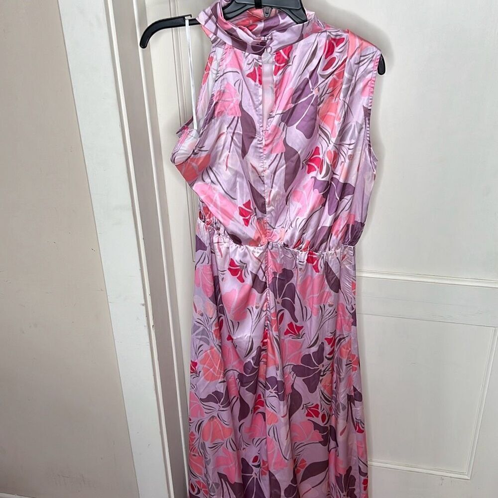 Petal & Pup AMELIA HALTERNECK MAXI DRESS PINK FLORAL Size XS Nwot - Picture 7 of 10